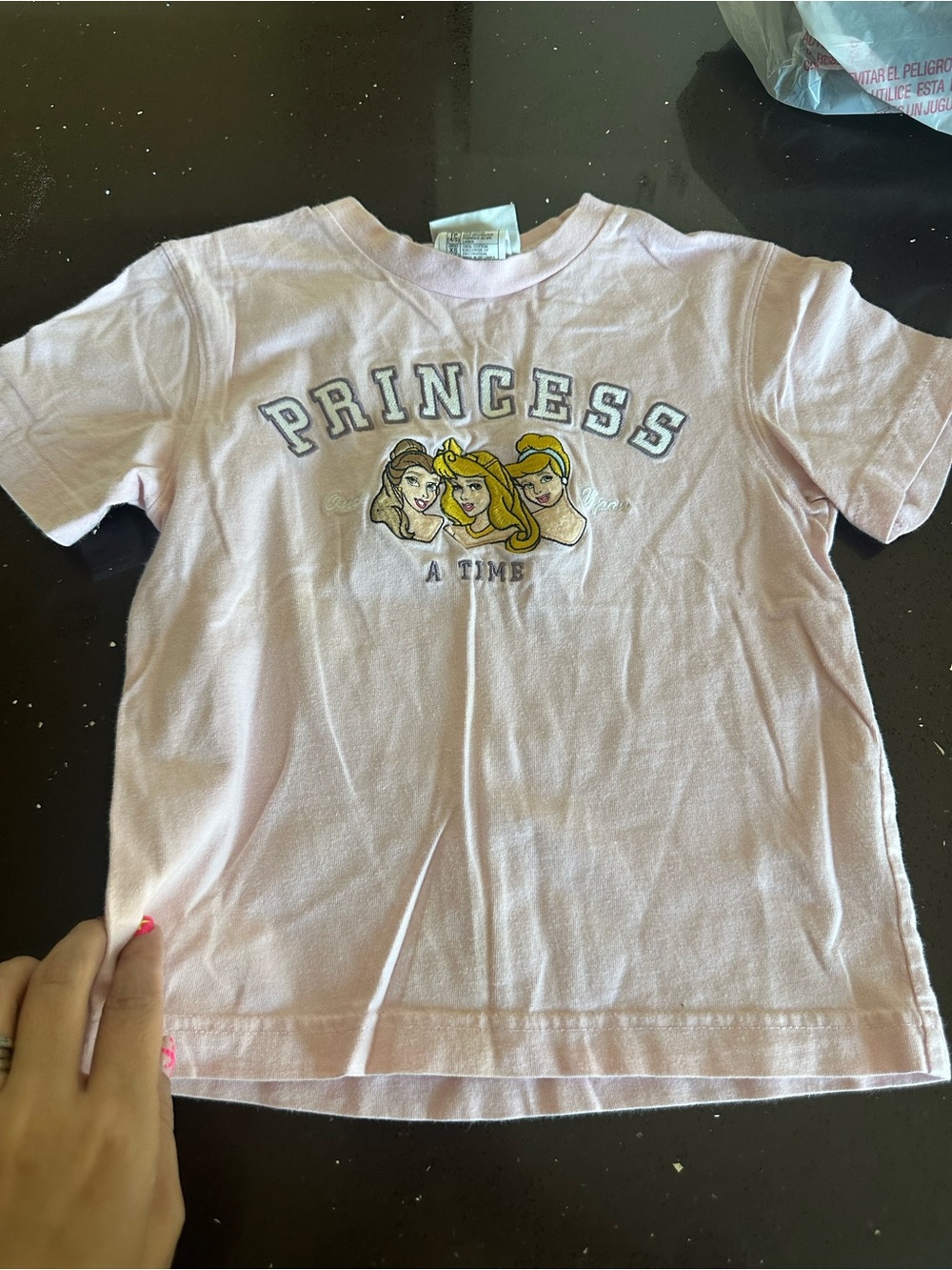 Disney Pink Princess Graphic Short Sleeve Tee